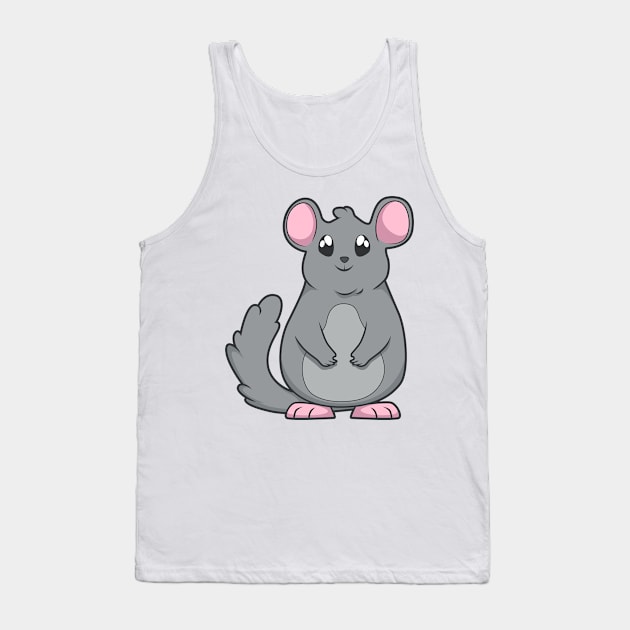 Kawaii Chinchilla Tank Top by Modern Medieval Design